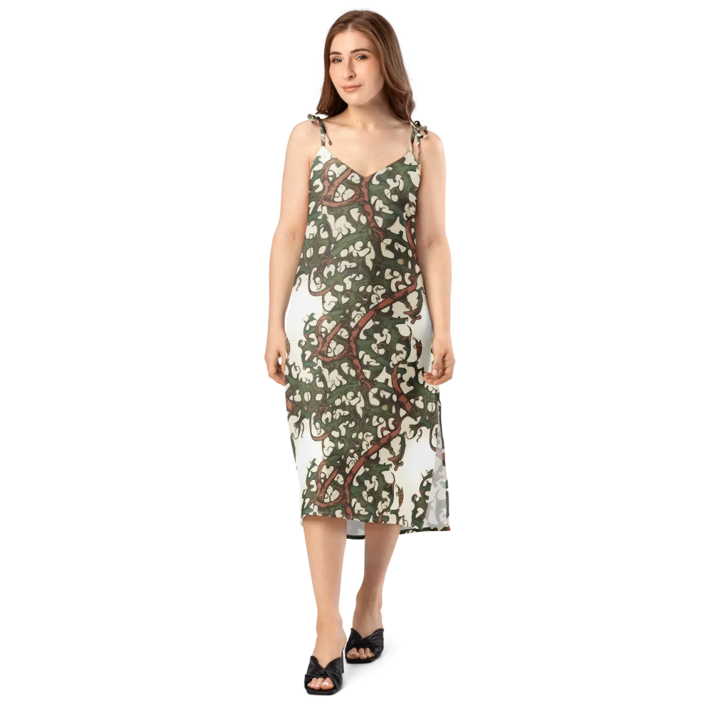 Russet Verdure on Slip Dress — Front