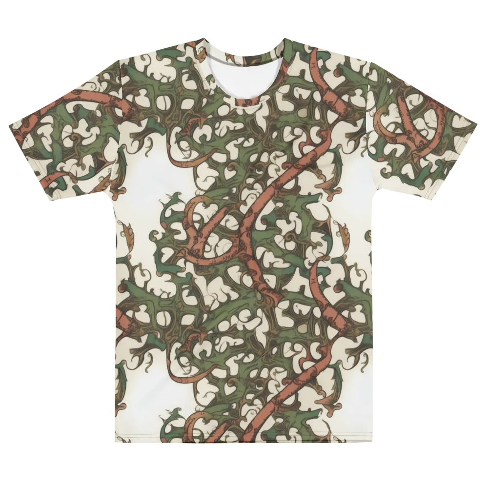 Russet Verdure on Men's Cotton Crew Neck T-Shirt — Front