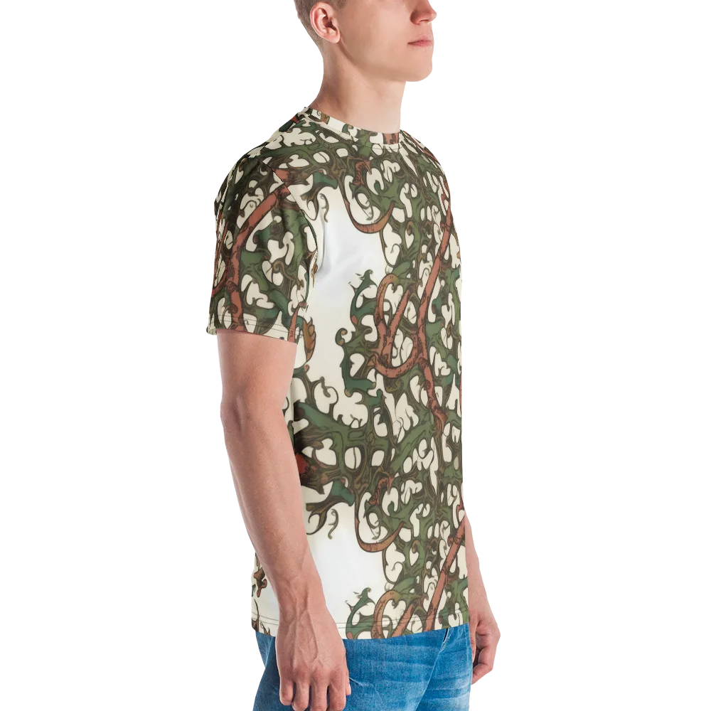 Russet Verdure on Men's Crew Neck T-Shirt — Right