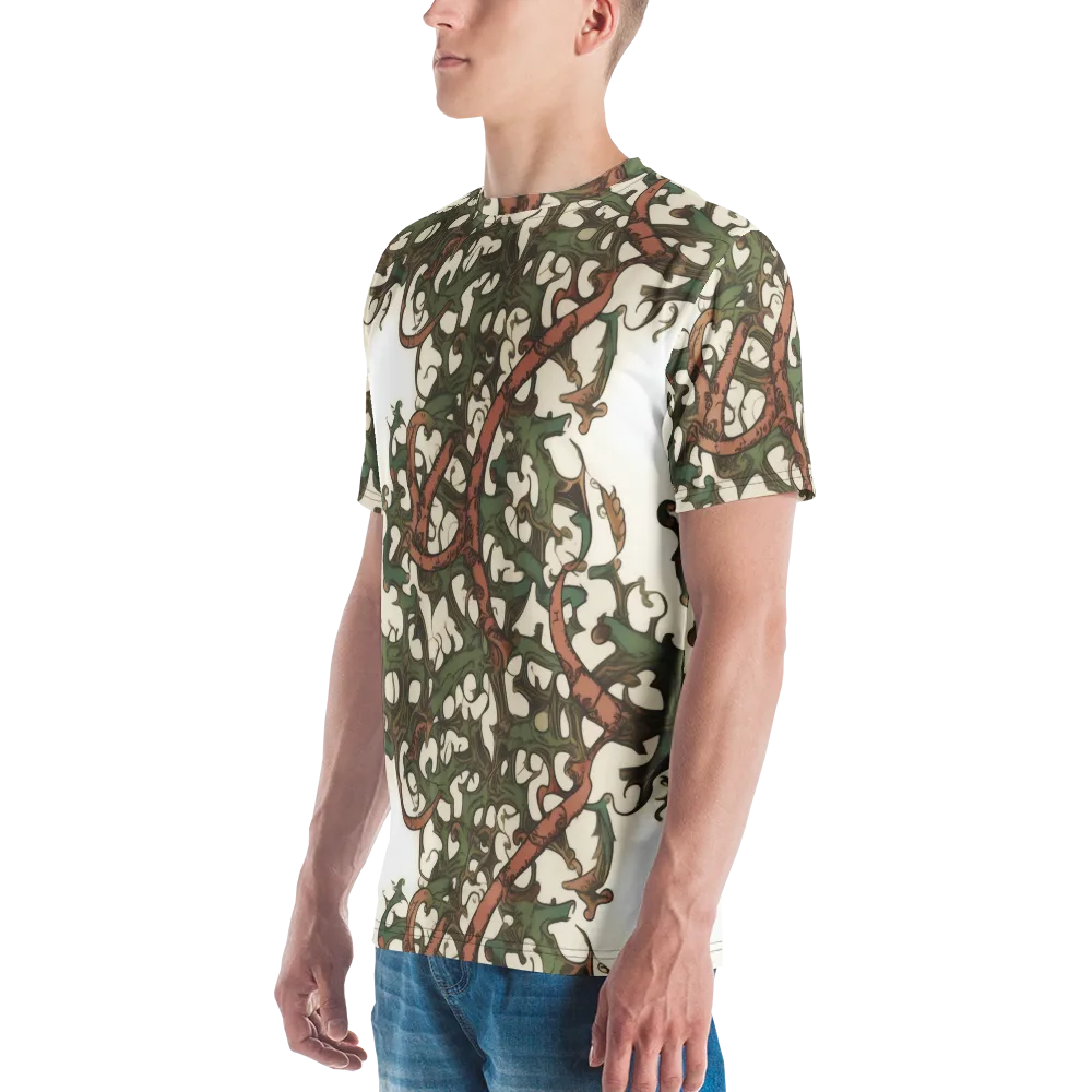Russet Verdure on Men's Crew Neck T-Shirt — Left
