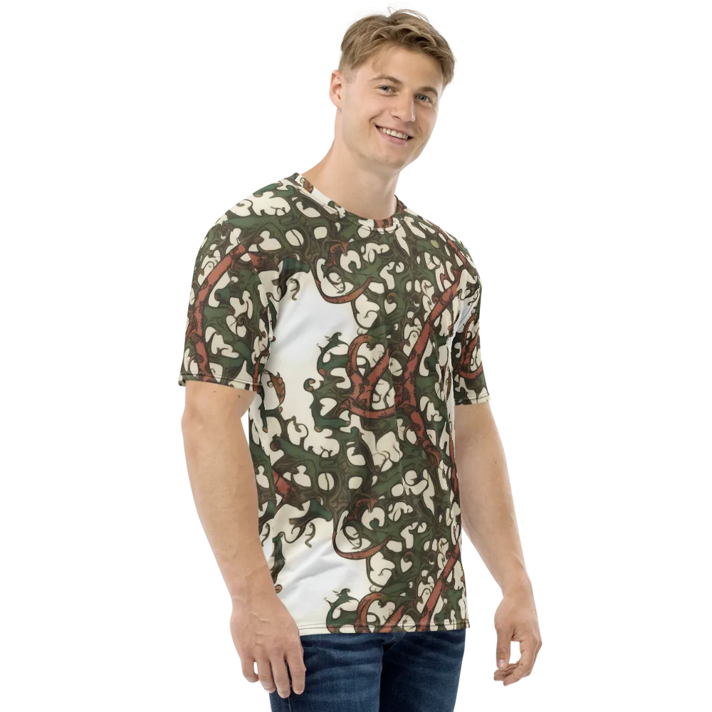 Russet Verdure on Men's Crew Neck T-Shirt — Right