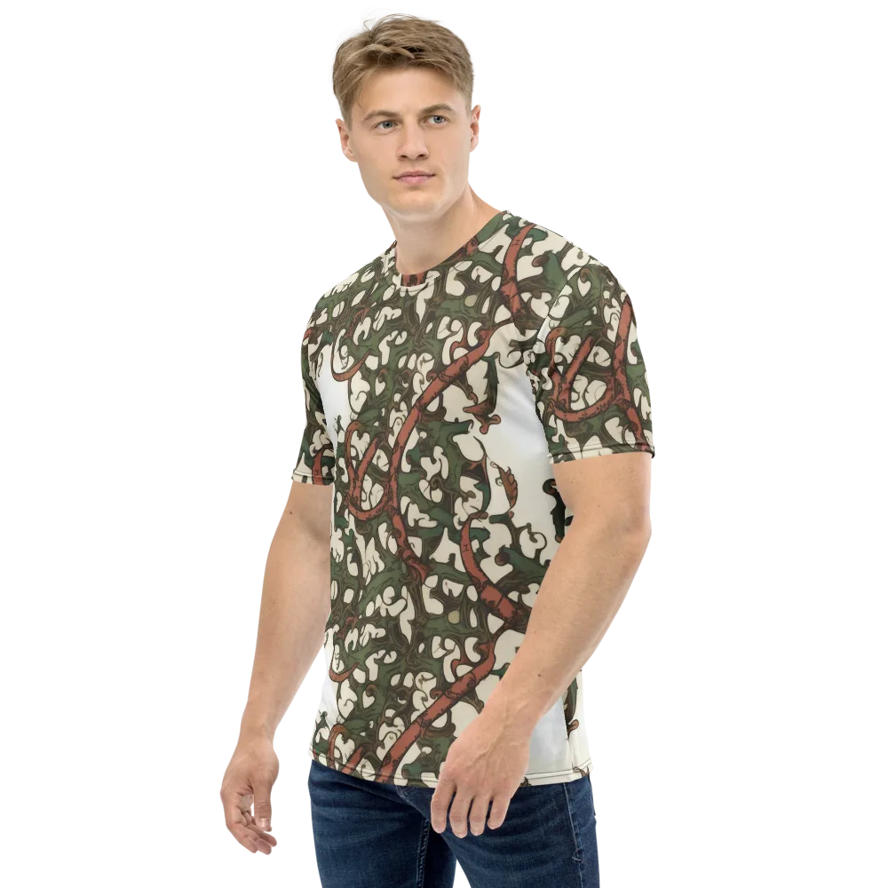 Russet Verdure on Men's Crew Neck T-Shirt — Left