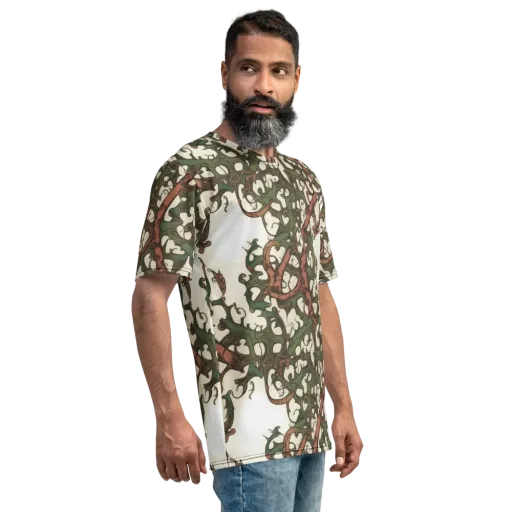 Russet Verdure on a Men's Crew Neck T-Shirt
