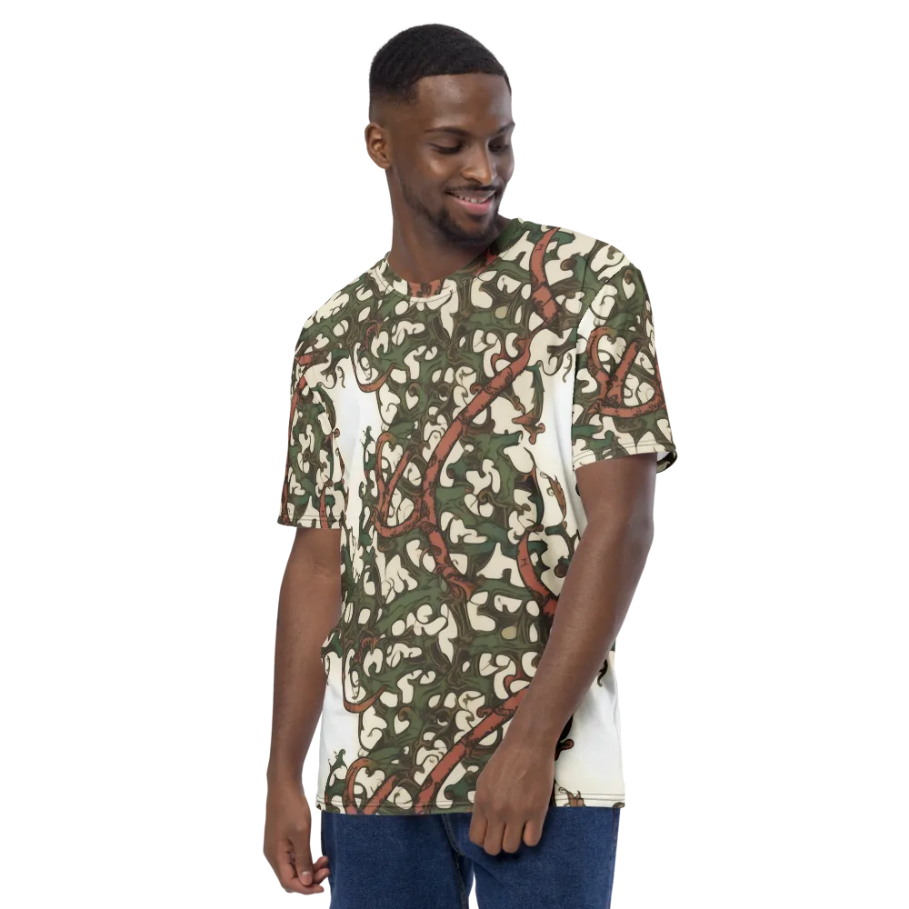 Russet Verdure on Men's Crew Neck T-Shirt — Left