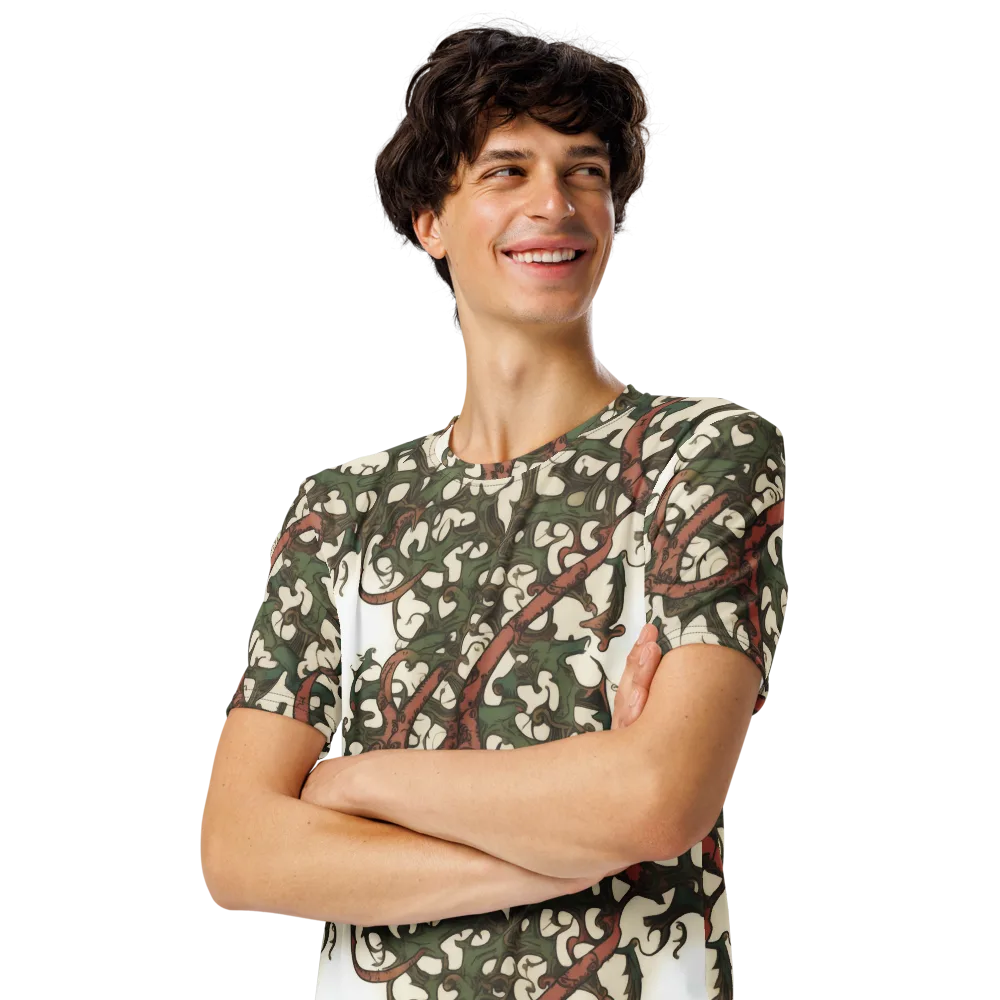 Russet Verdure on Men's Crew Neck T-Shirt — Left Front