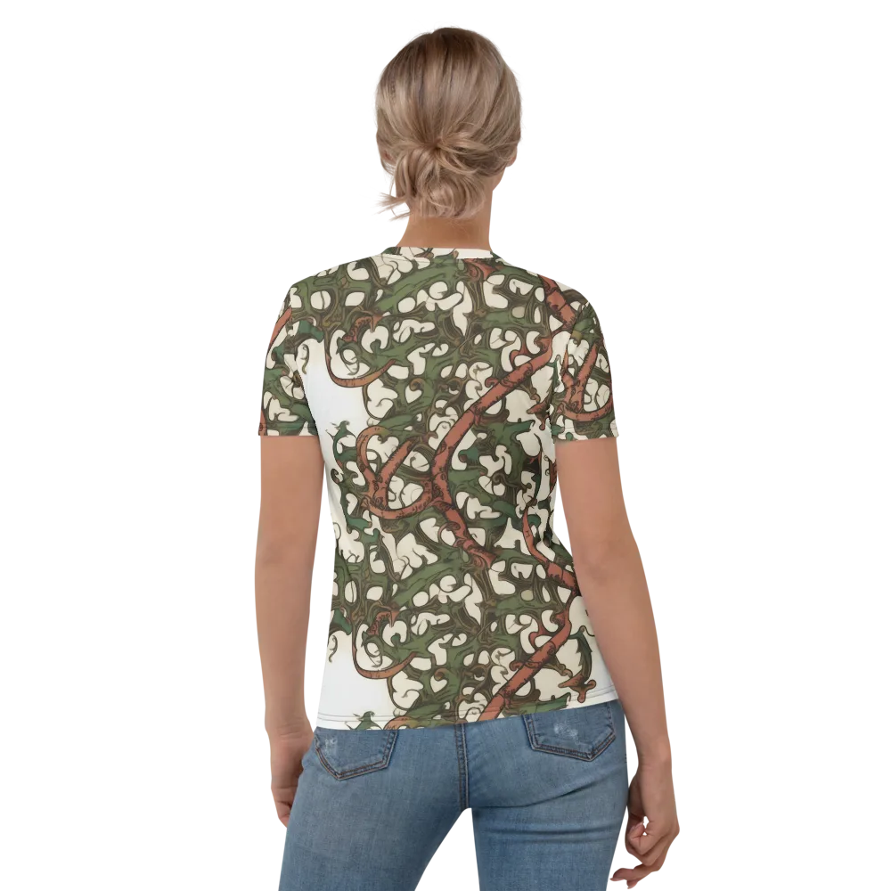 Russet Verdure on Women's Crew Neck T-Shirt — Back