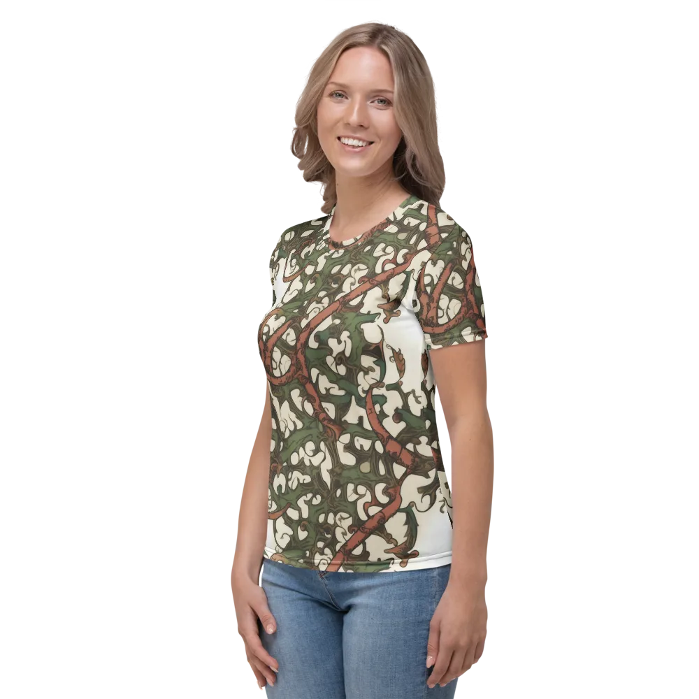 Russet Verdure on Women's Crew Neck T-Shirt — Left
