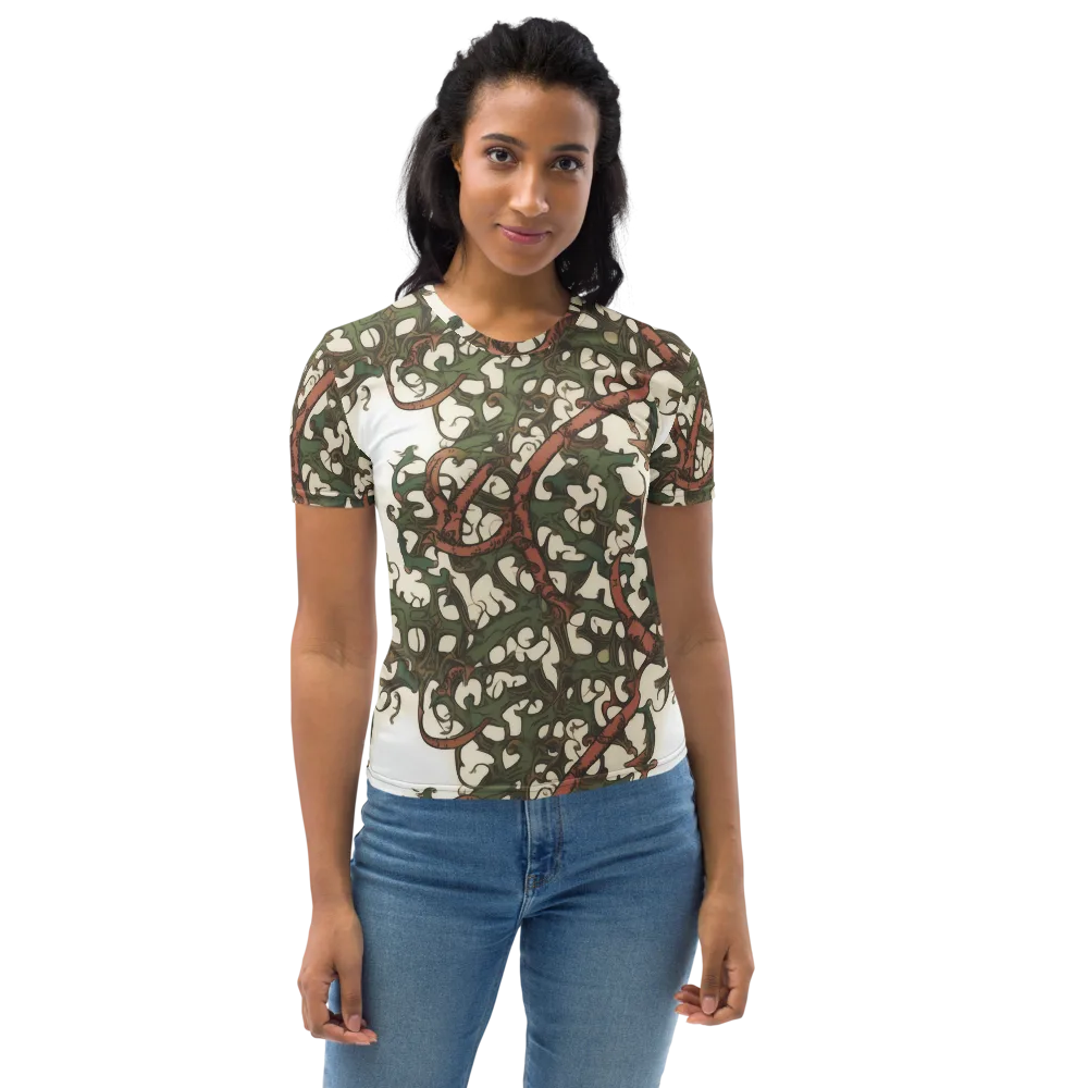 Russet Verdure on Women's Crew Neck T-Shirt — Front