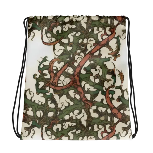 Russet Verdure on a Drawstring Bag