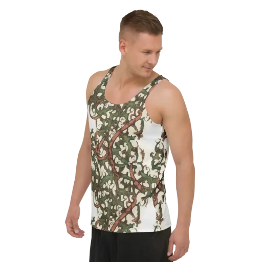Russet Verdure on a Men's Tank Top