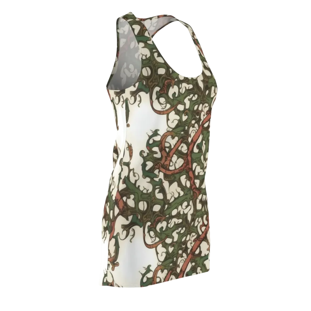 Russet Verdure on Racerback Dress — Front Side