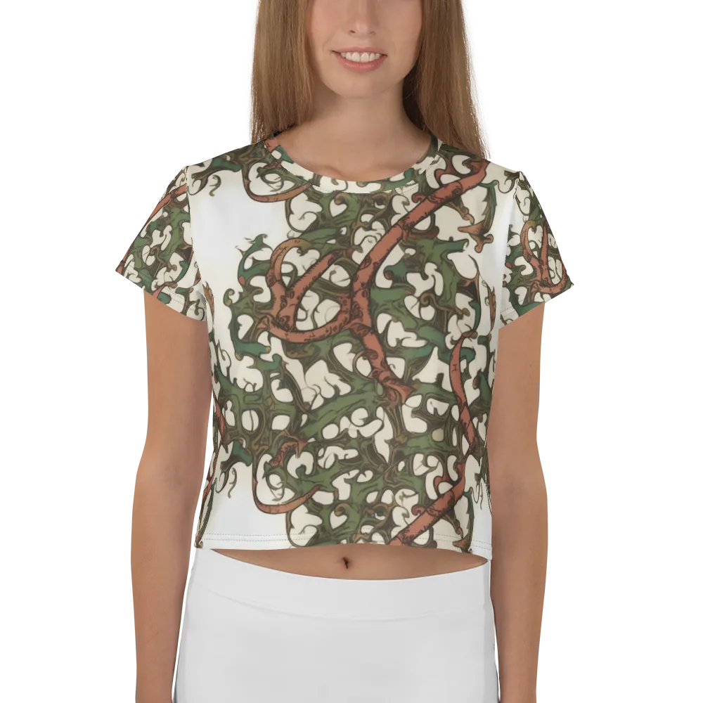 Russet Verdure on Crop Tee — Front