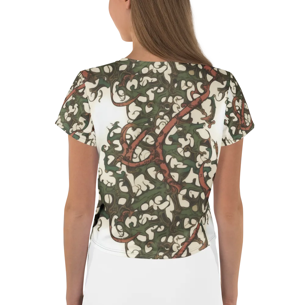 Russet Verdure on Crop Tee — Back