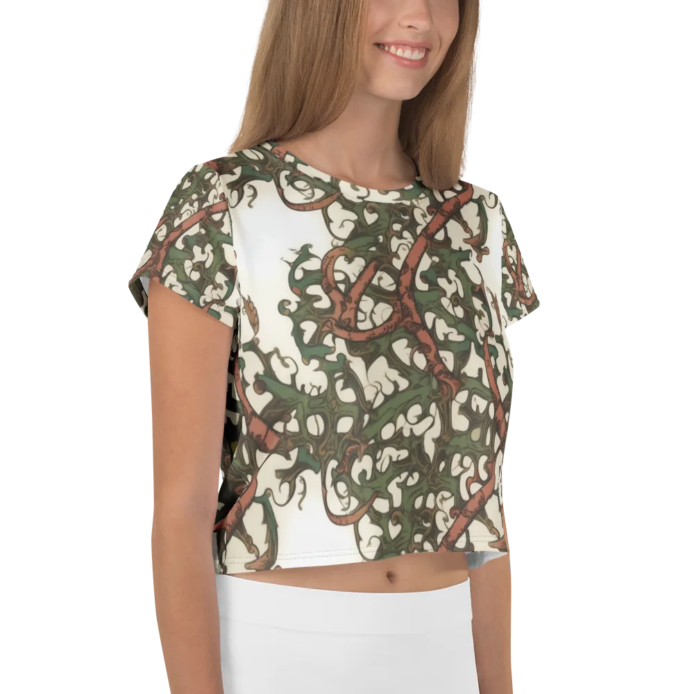 Russet Verdure on Crop Tee — Right