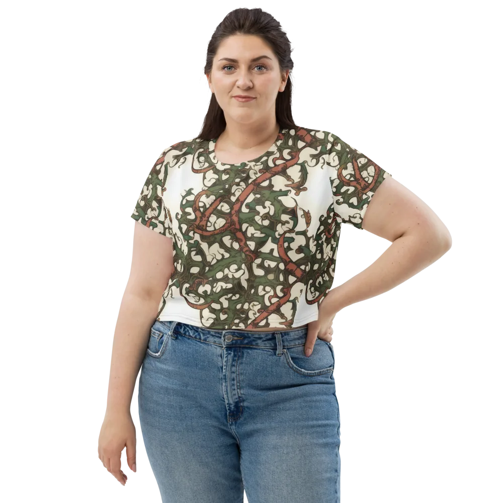 Russet Verdure on Crop Tee — Front