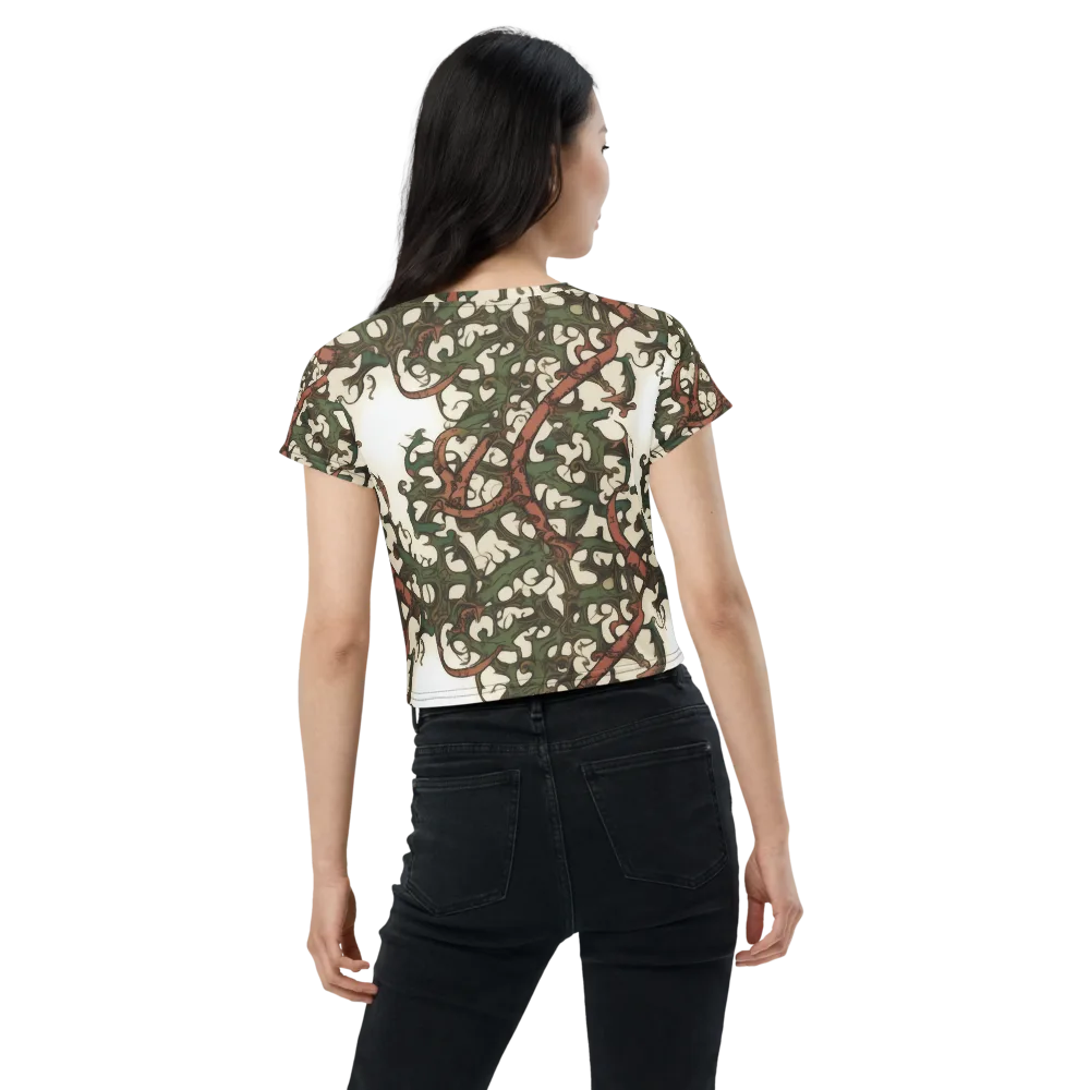 Russet Verdure on Crop Tee — Back