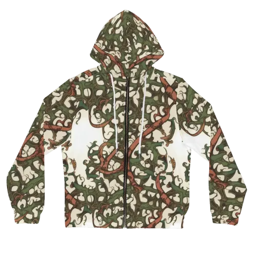 Russet Verdure on a Women's Full-Zip Hoodie