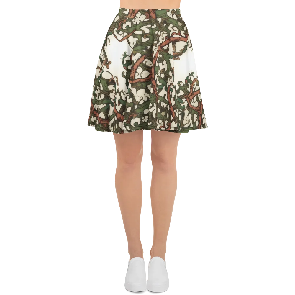 Russet Verdure on Skater Skirt — Front
