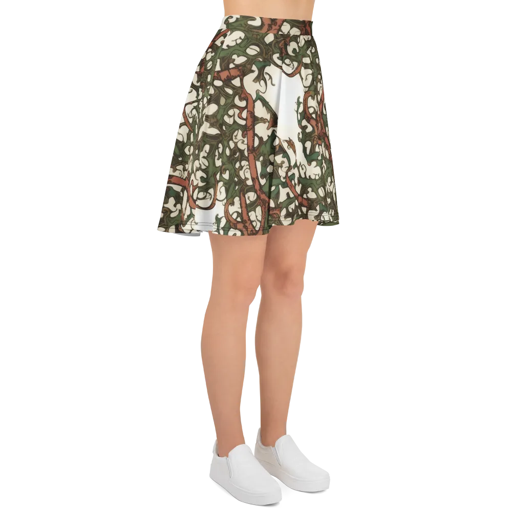 Russet Verdure on Skater Skirt — Right