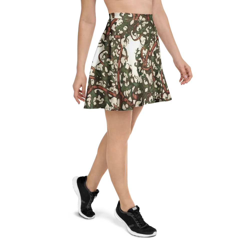 Russet Verdure on Skater Skirt — Right