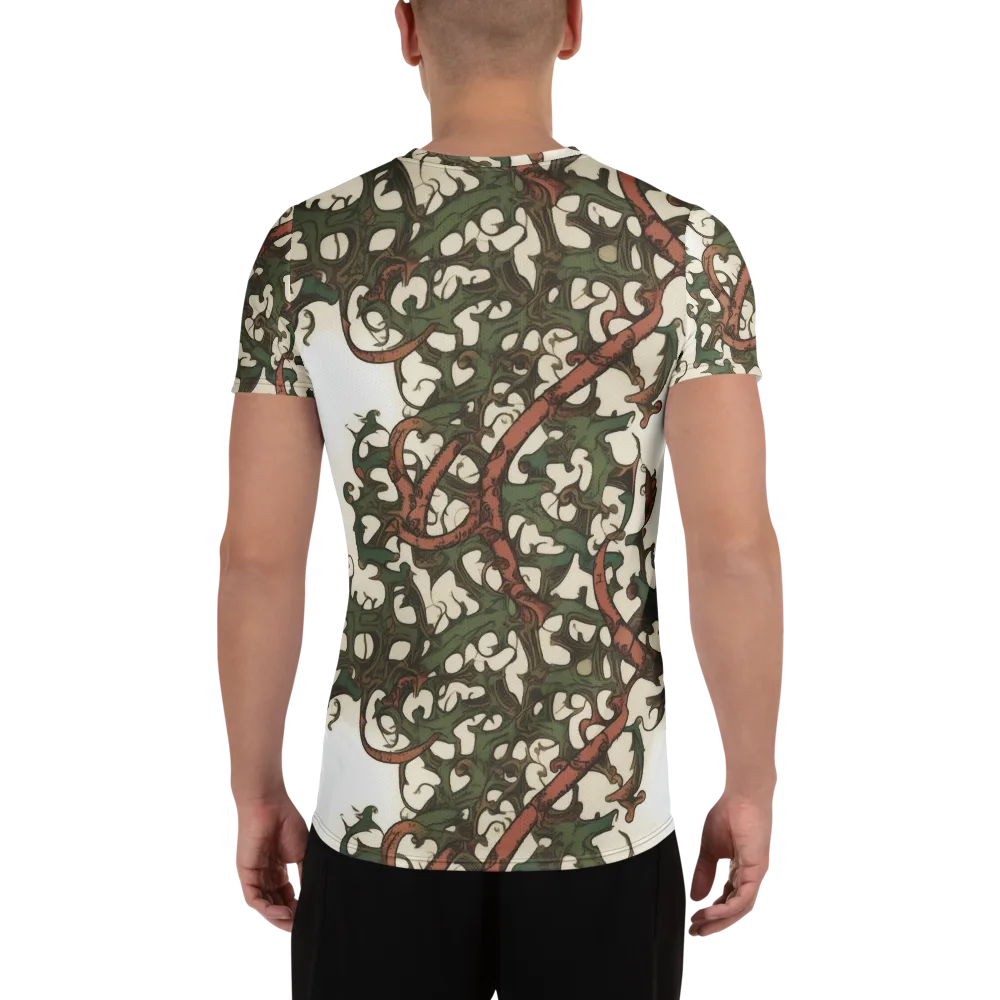 Russet Verdure on Men's Athletic T-Shirt — Back