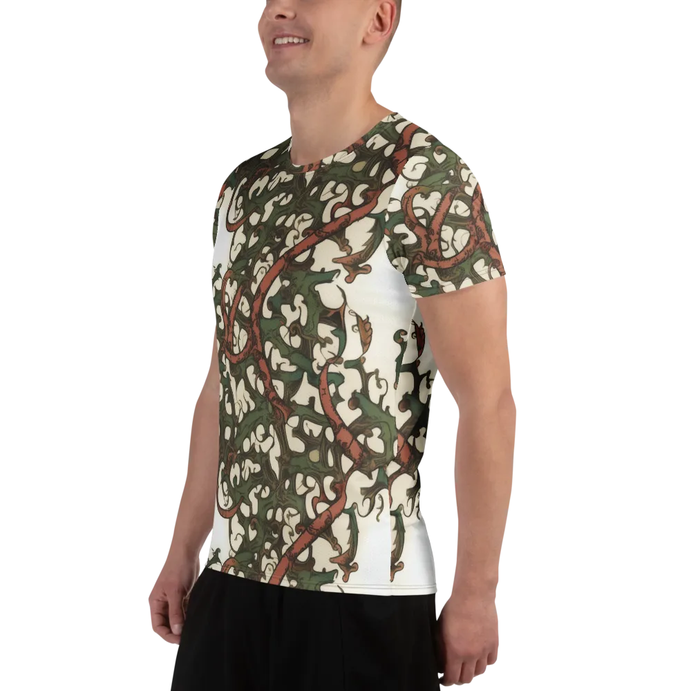 Russet Verdure on Men's Athletic T-Shirt — Left