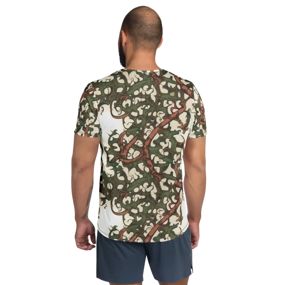 Russet Verdure on Men's Athletic T-Shirt — Back