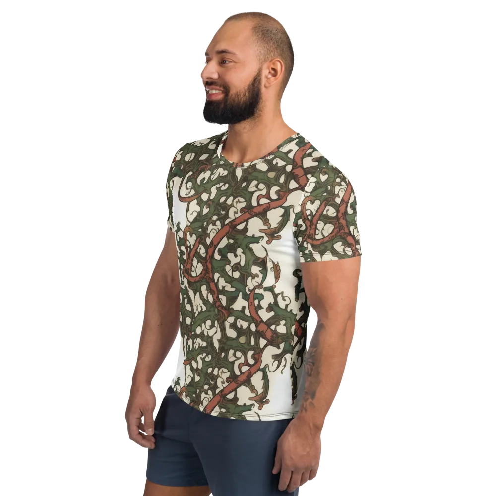 Russet Verdure on Men's Athletic T-Shirt — Left