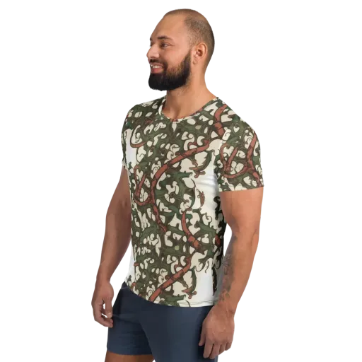 Russet Verdure on a Men's Athletic T-Shirt
