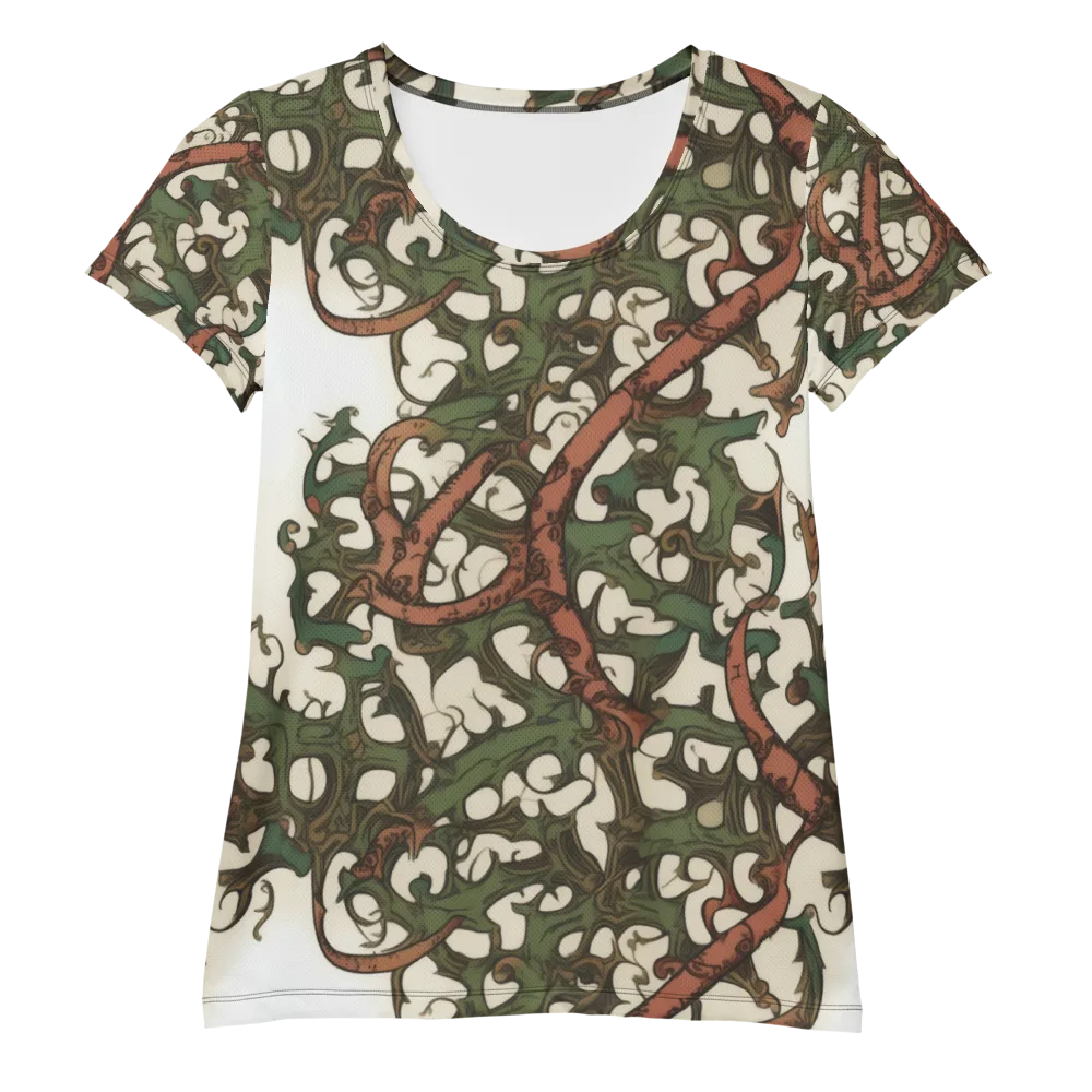 Russet Verdure on Women's Athletic T-Shirt — Front