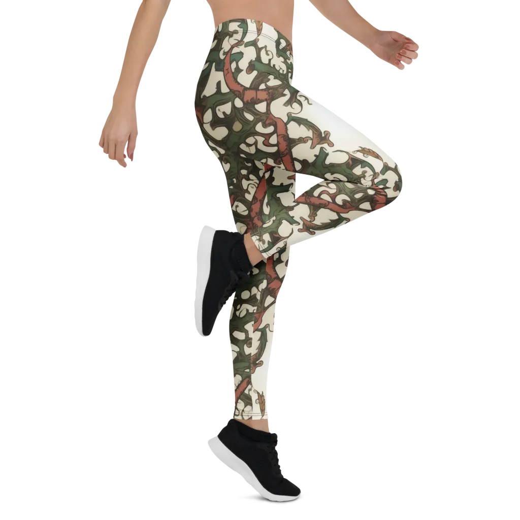 Russet Verdure on Leggings — Right