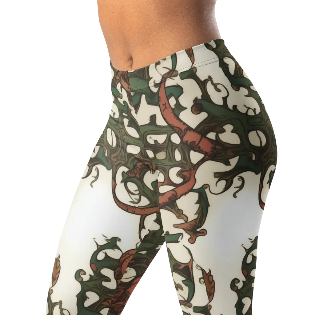 Russet Verdure on Leggings — Left Front