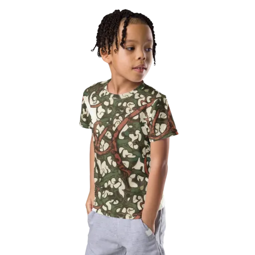 Russet Verdure on a Kids Crew Neck T-Shirt
