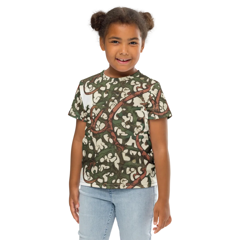 Russet Verdure on Kids Crew Neck T-Shirt — Front