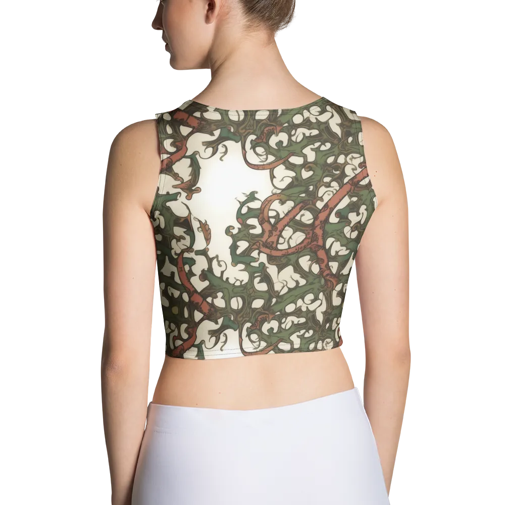 Russet Verdure on Crop Top — Back