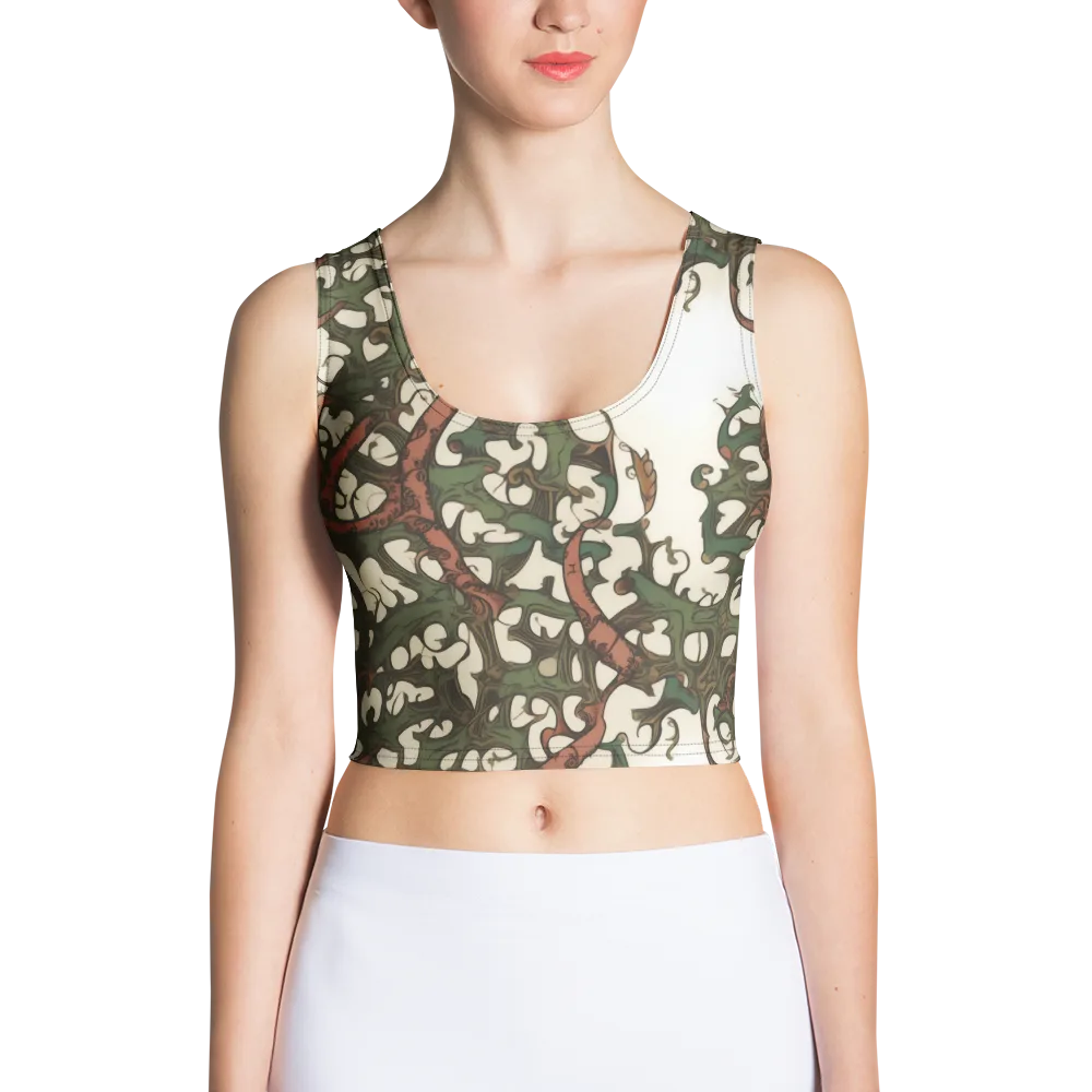 Russet Verdure on Crop Top — Front