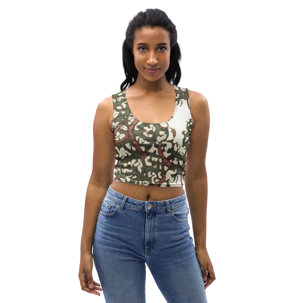 Russet Verdure on Crop Top — Front