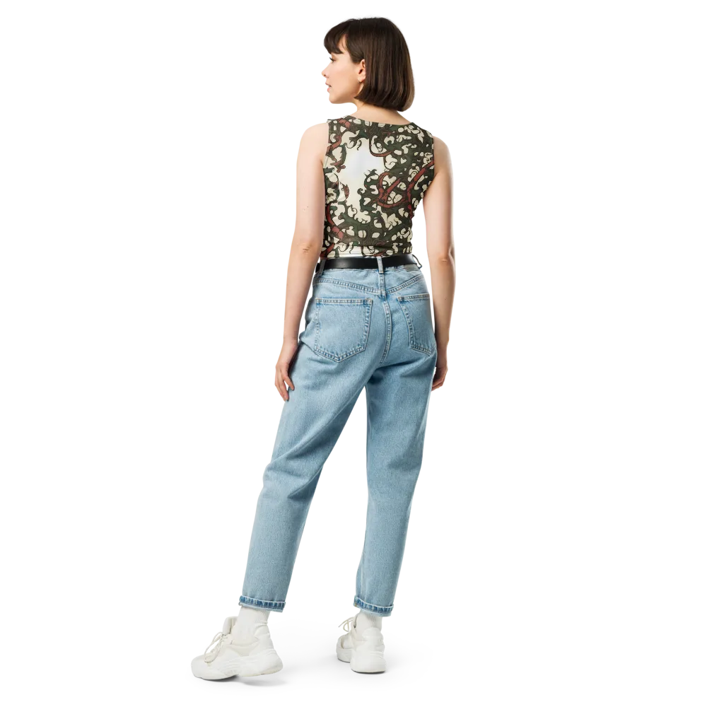 Russet Verdure on Crop Top — Back