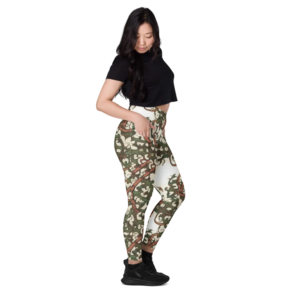 Russet Verdure on Leggings with Pockets — Right