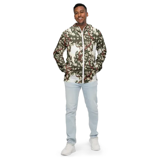 Russet Verdure on a Men's Windbreaker