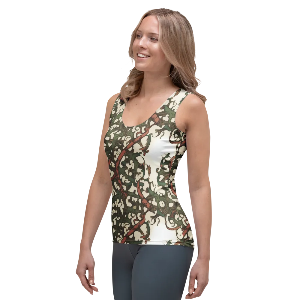 Russet Verdure on Women's Tank Top — Left Front