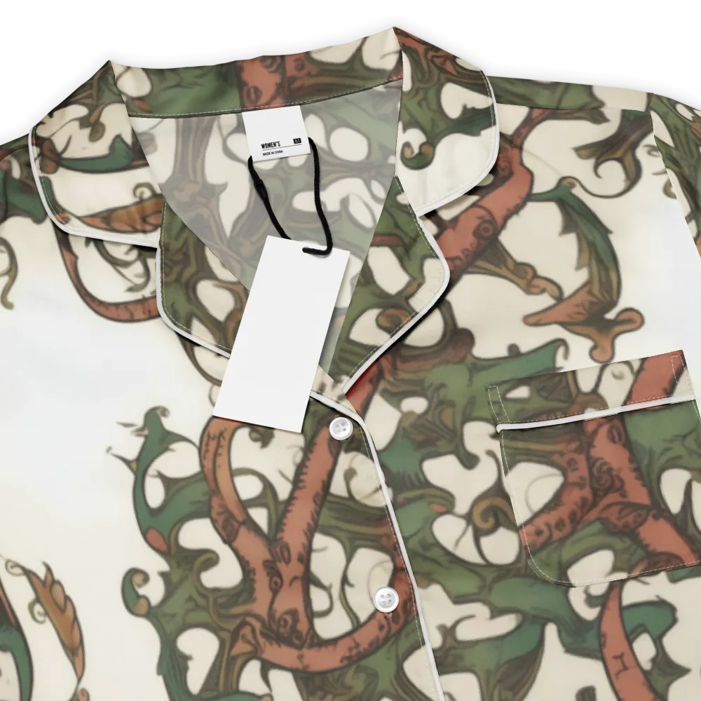 Russet Verdure on Women's Short Sleeve Pajama Top — Product details