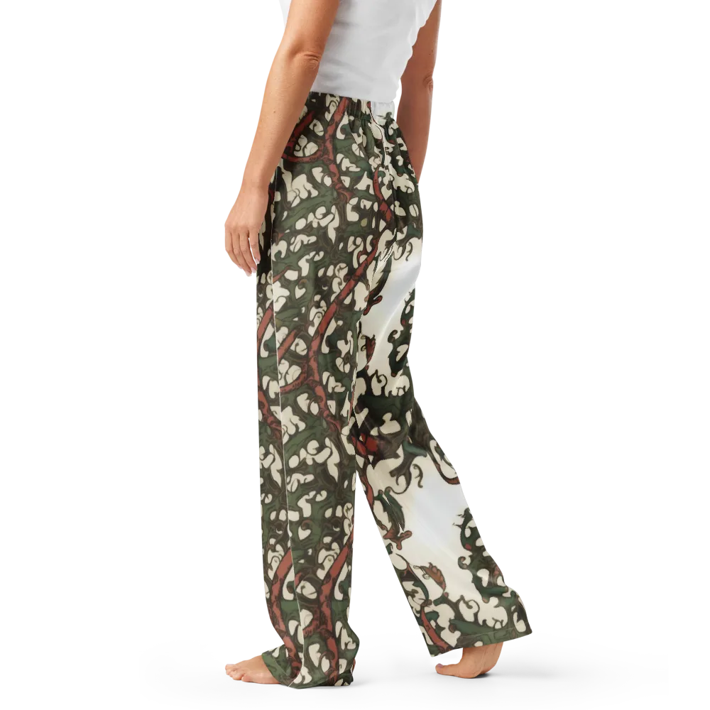 Russet Verdure on Women's Pajama Pants — Left