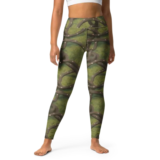 Vine Tangle on a Yoga Leggings