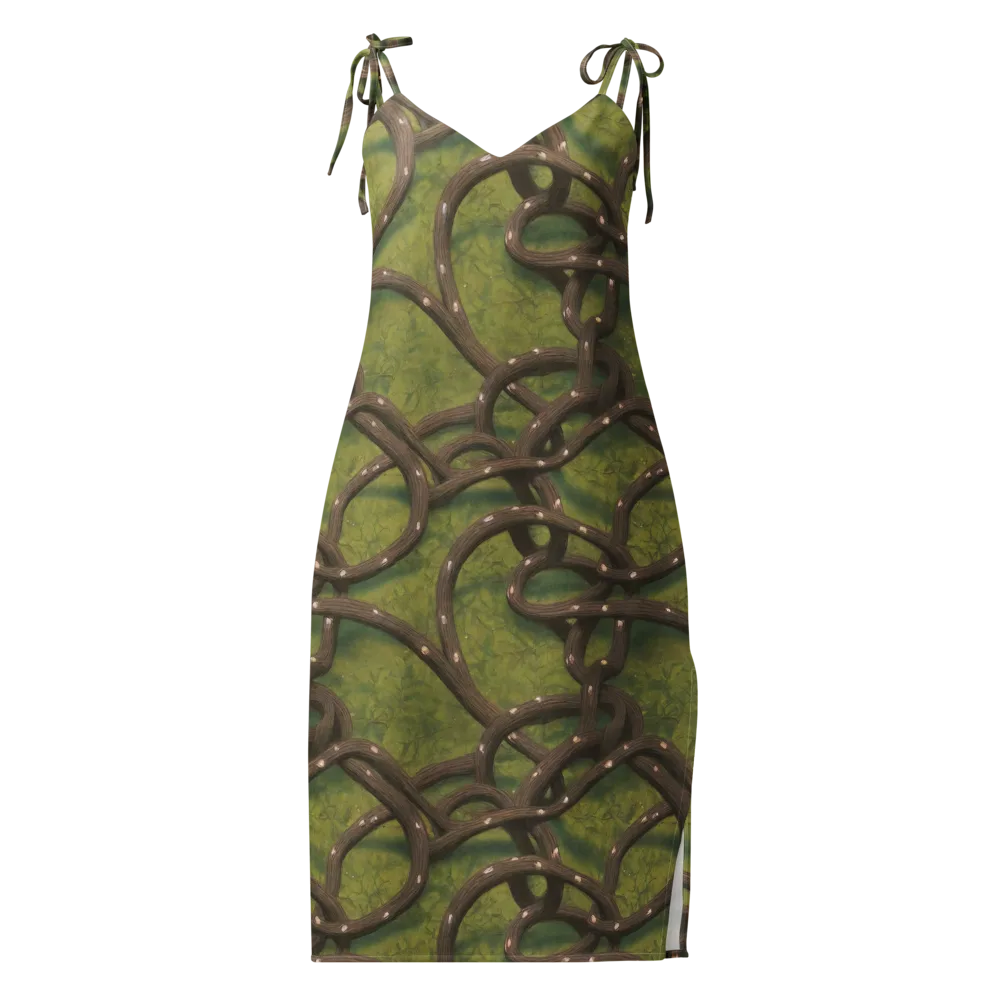 Vine Tangle on Slip Dress — Front