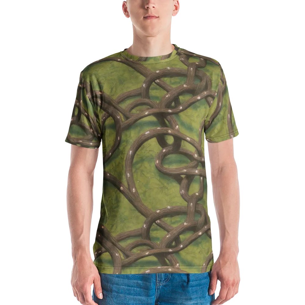 Vine Tangle on Men's Crew Neck T-Shirt — Front