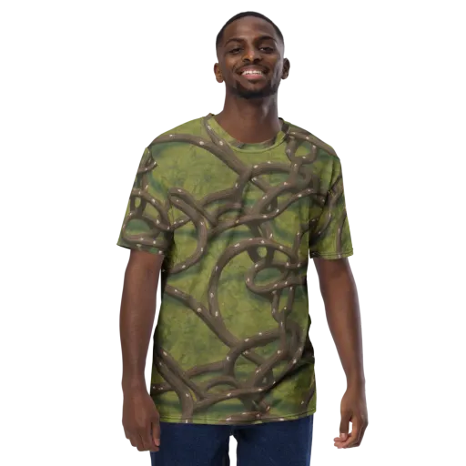 Vine Tangle on a Men's Crew Neck T-Shirt