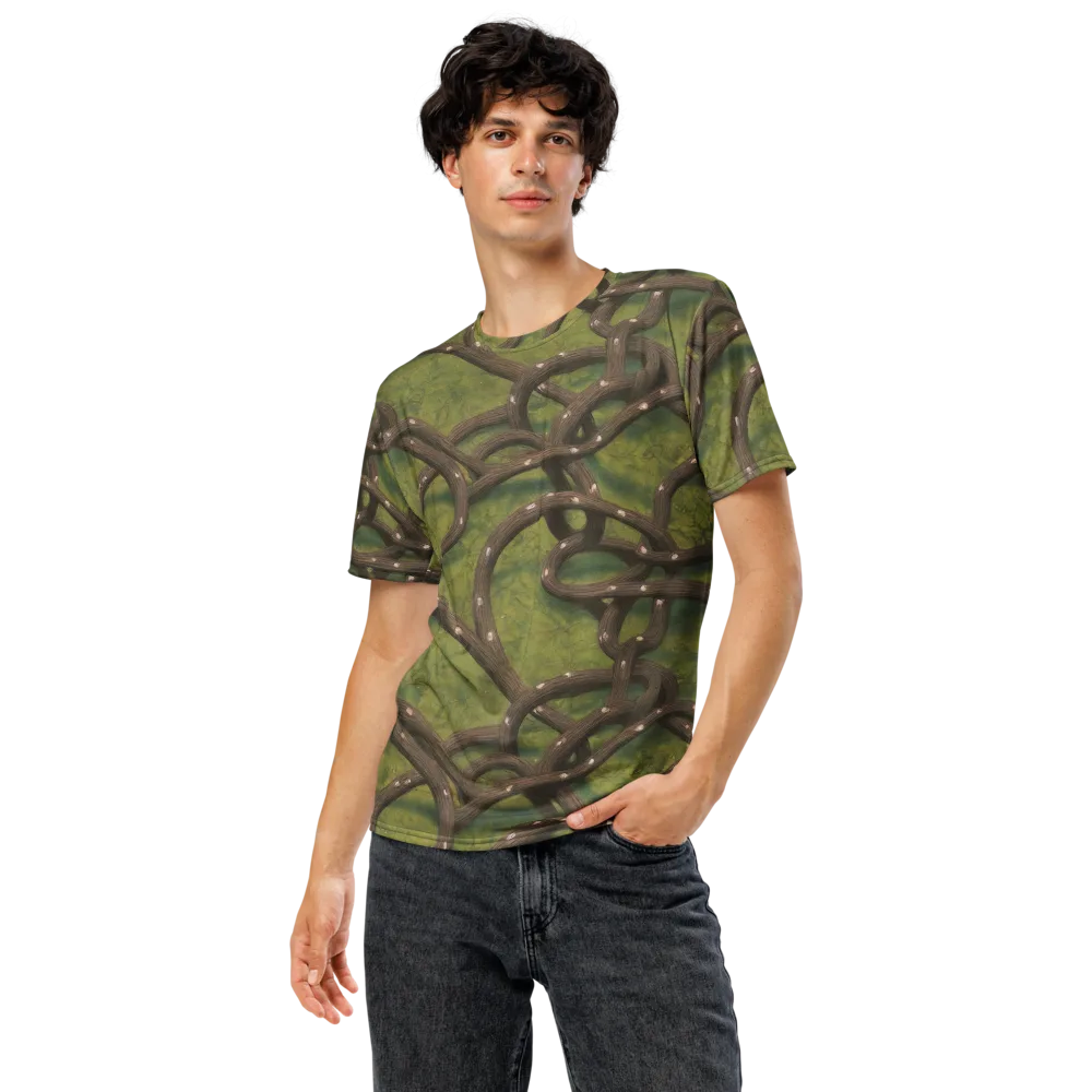 Vine Tangle on Men's Crew Neck T-Shirt — Front