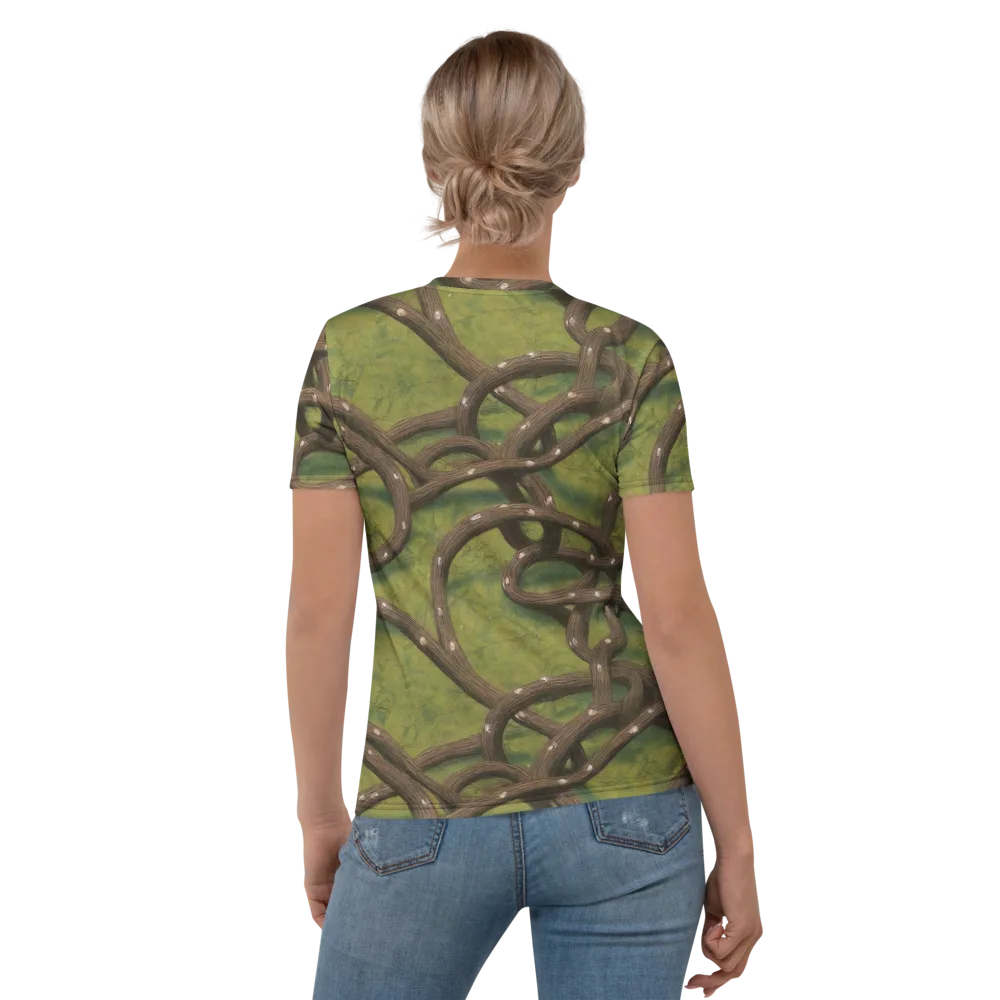 Vine Tangle on Women's Crew Neck T-Shirt — Back