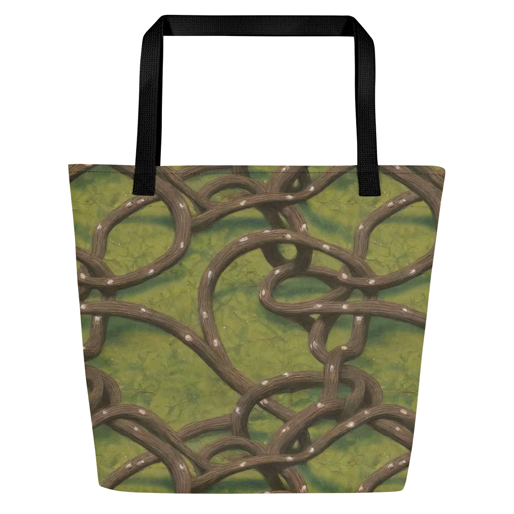 Vine Tangle on Large Tote Bag W/ Pocket — Front